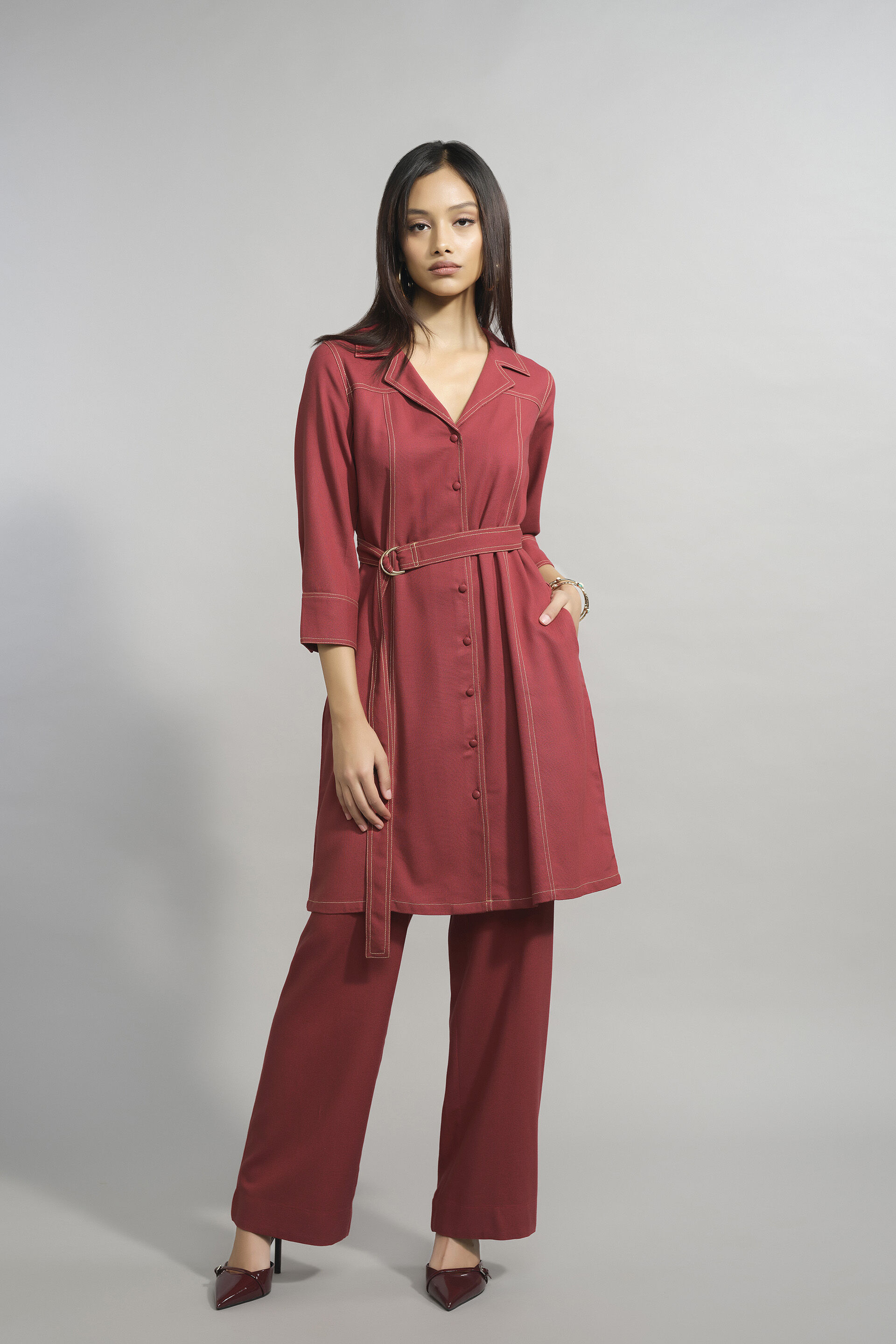 Shade Of Sunset Co-ord, Rust, image 2